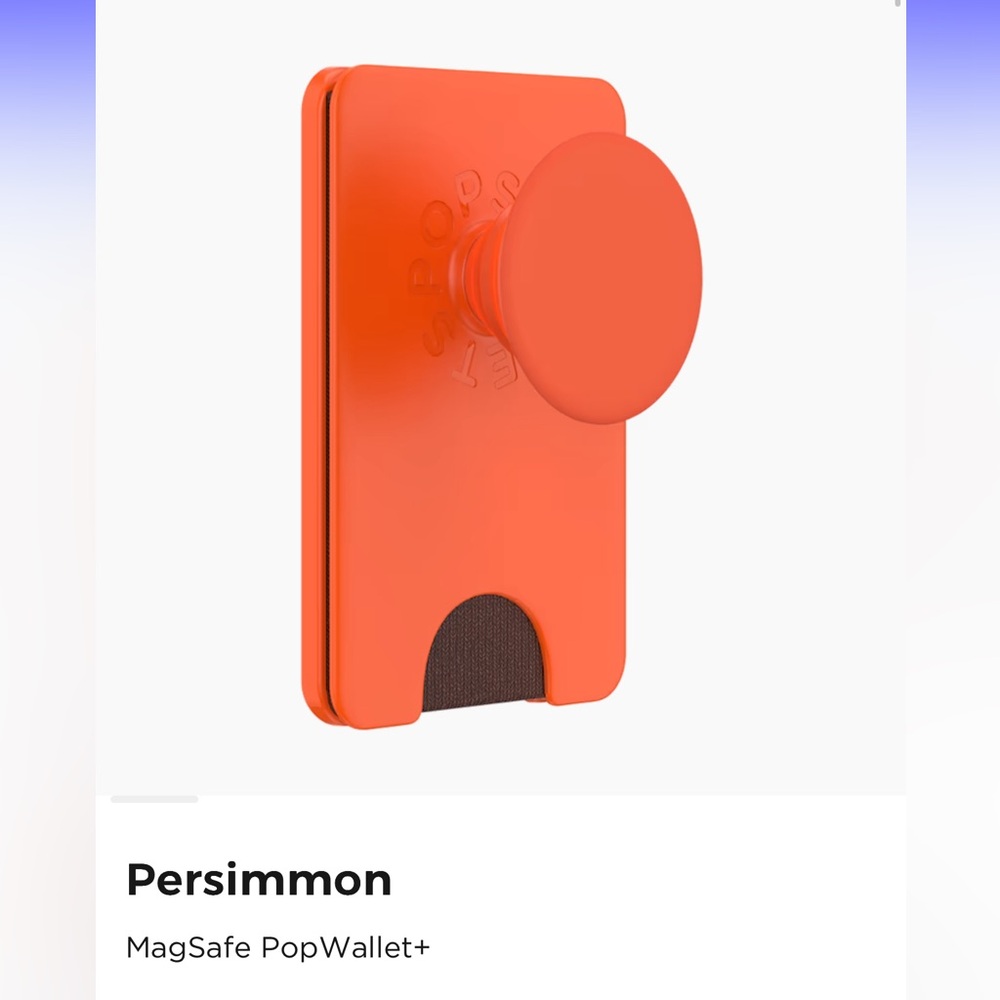 Popsocket Mag Safe Pop Wallet in Persimmon 🍊